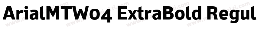 ArialMTW04 ExtraBold Regular字体转换